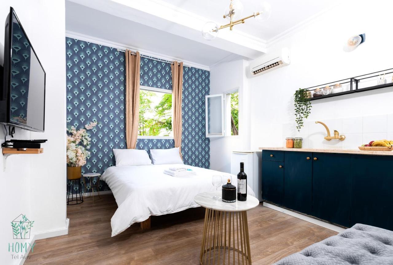 תל אביב Stylish Studio Apartments On Dizengoff By Homy מראה חיצוני תמונה