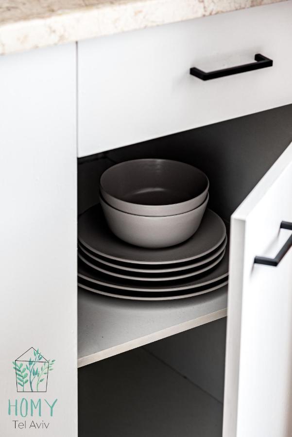תל אביב Stylish Studio Apartments On Dizengoff By Homy מראה חיצוני תמונה