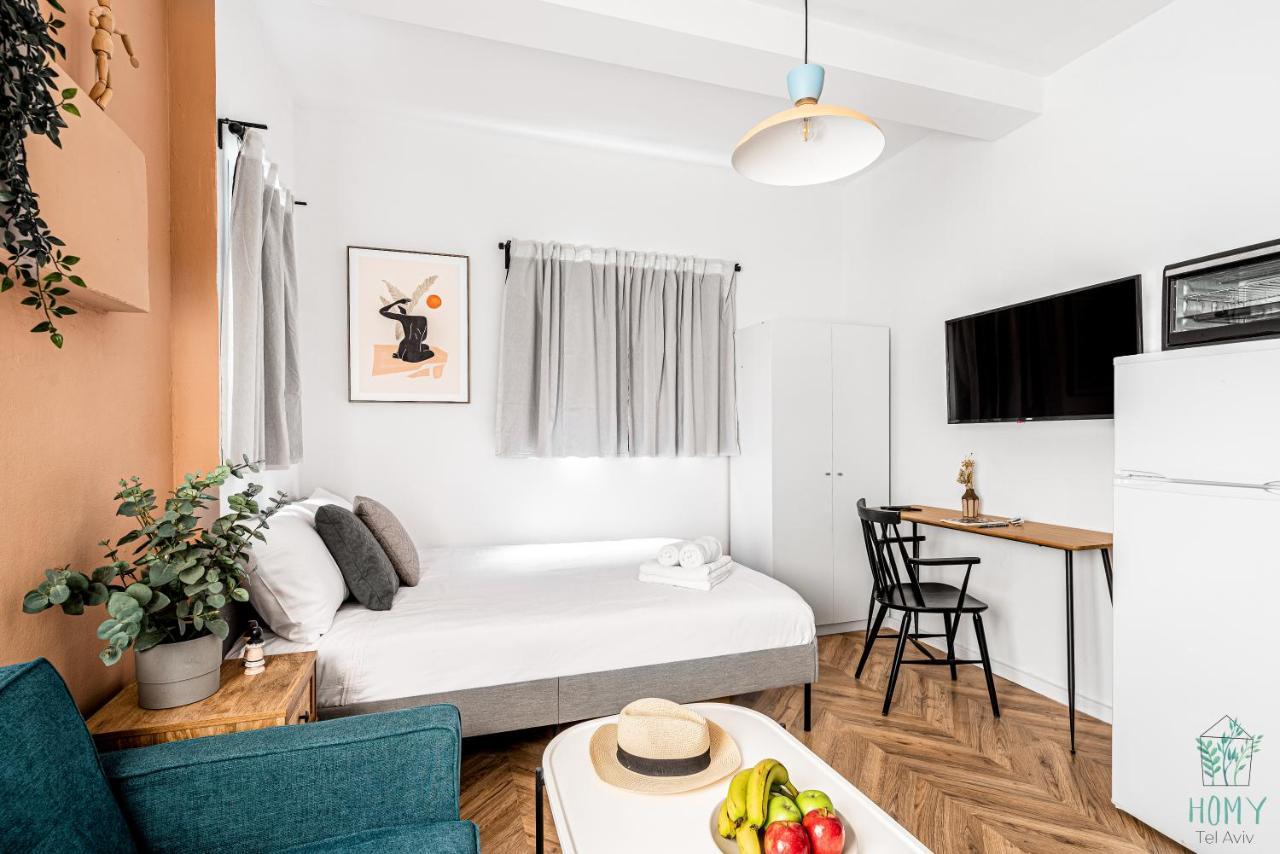 תל אביב Stylish Studio Apartments On Dizengoff By Homy מראה חיצוני תמונה
