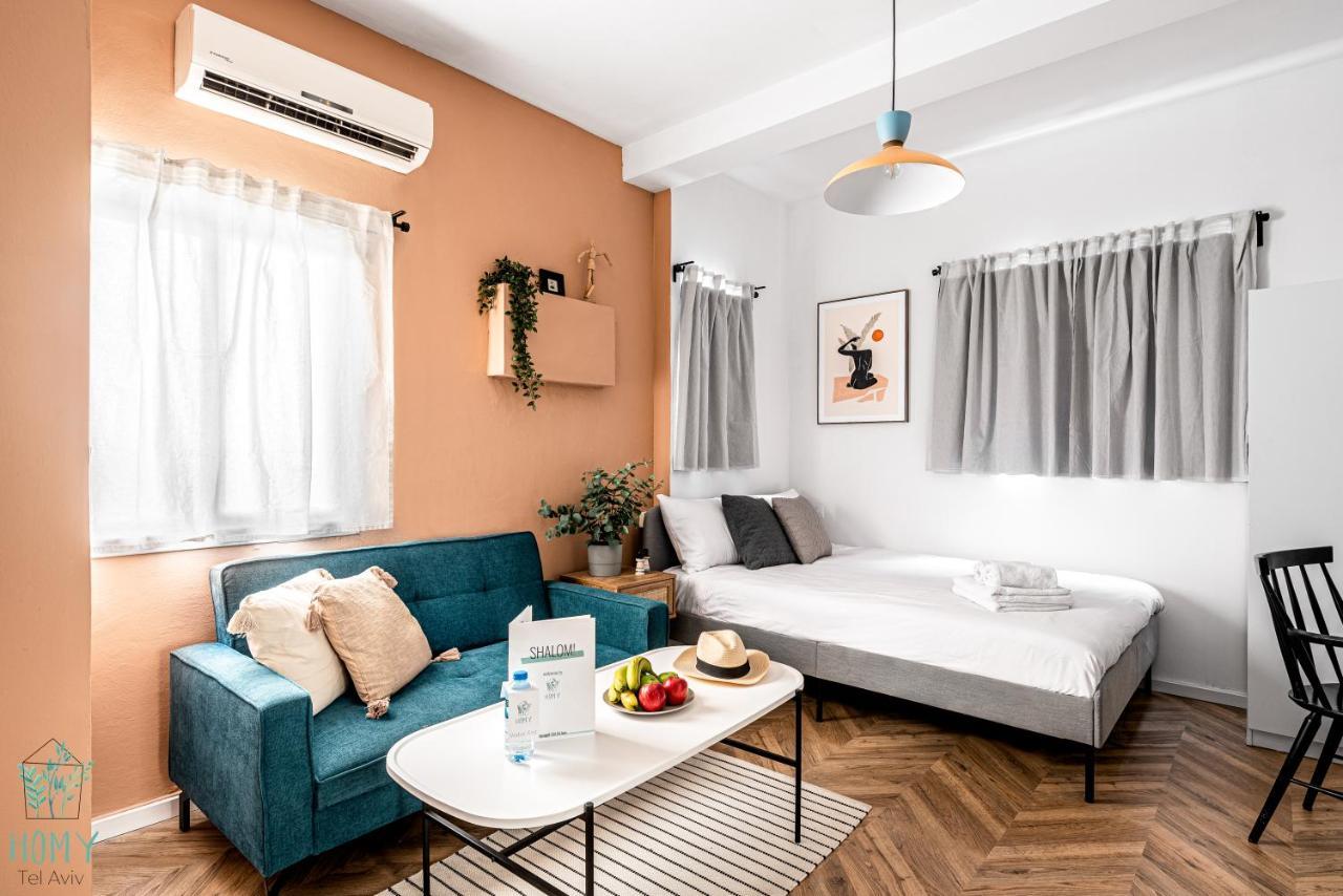 תל אביב Stylish Studio Apartments On Dizengoff By Homy מראה חיצוני תמונה